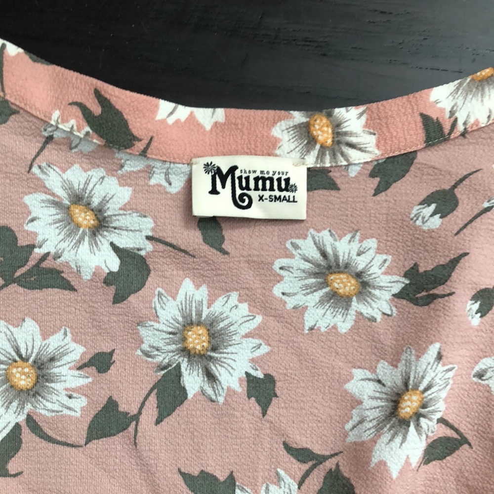 Show Me Your Mumu Pink Daisy Wrap Skirt - Picture 2 of 3